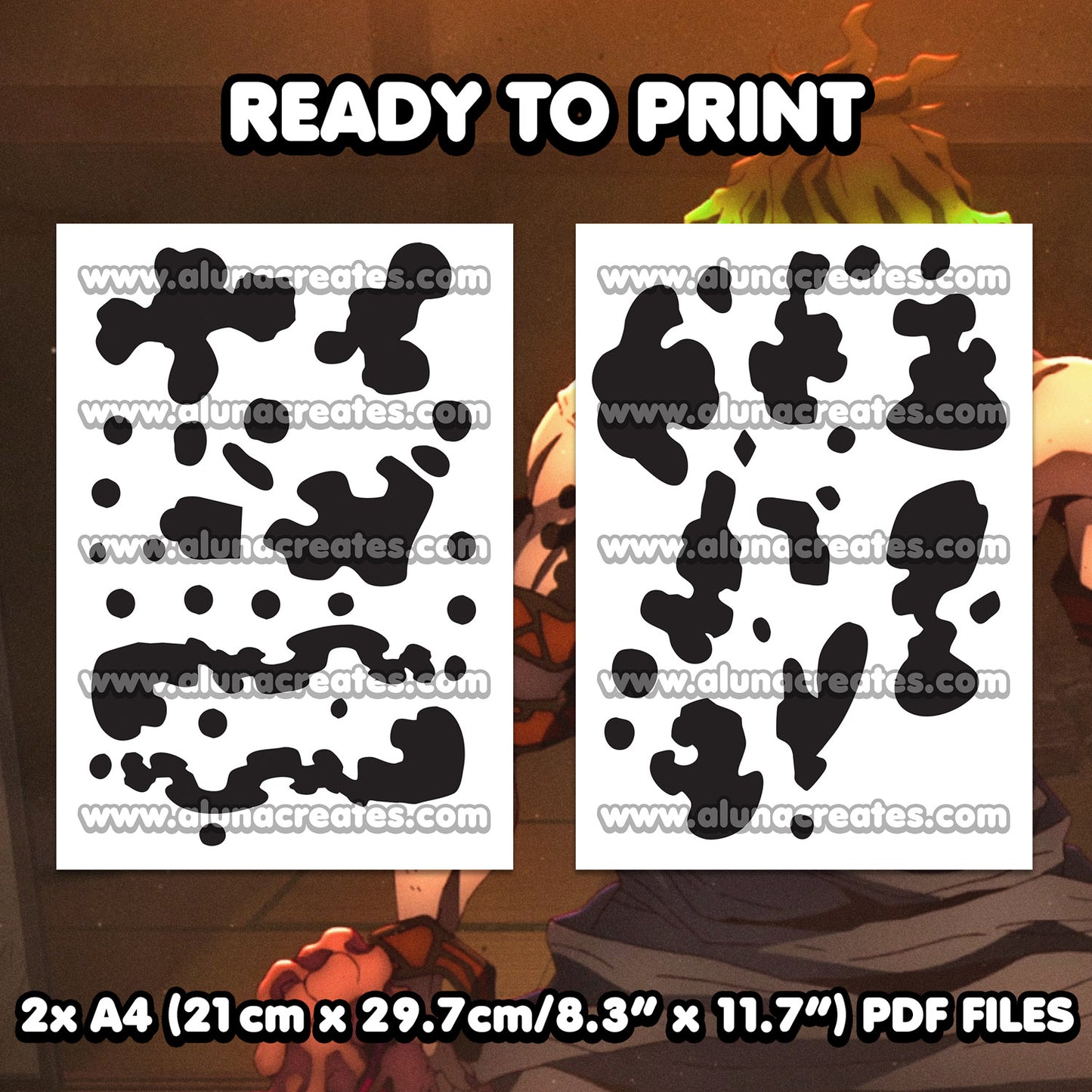 Gyutaro - Demon Slayer | READY TO PRINT .PDF TATTOOS | FULL SET - AlunaCreates