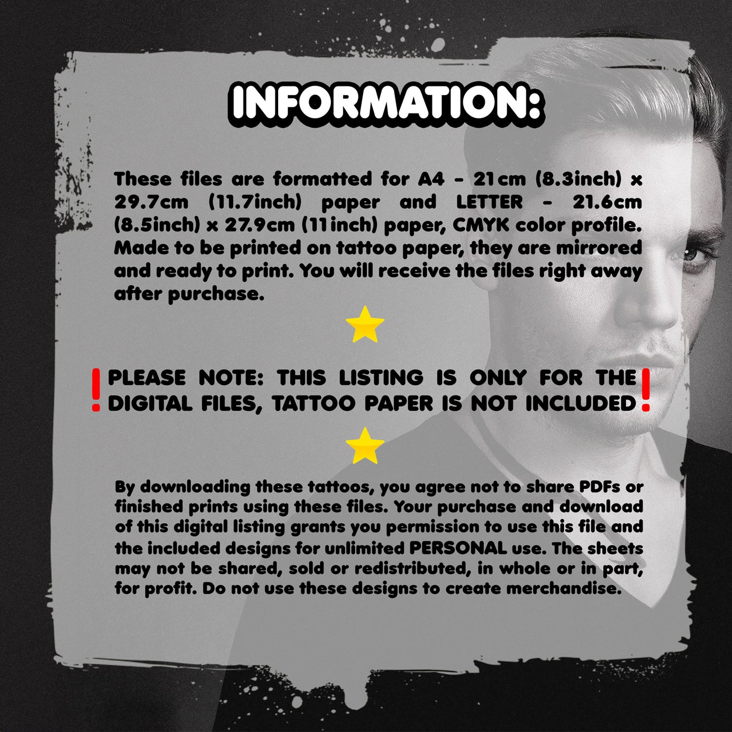 Jace Wayland - Shadowhunters | READY TO PRINT .PDF TATTOOS | FULL SET - AlunaCreates