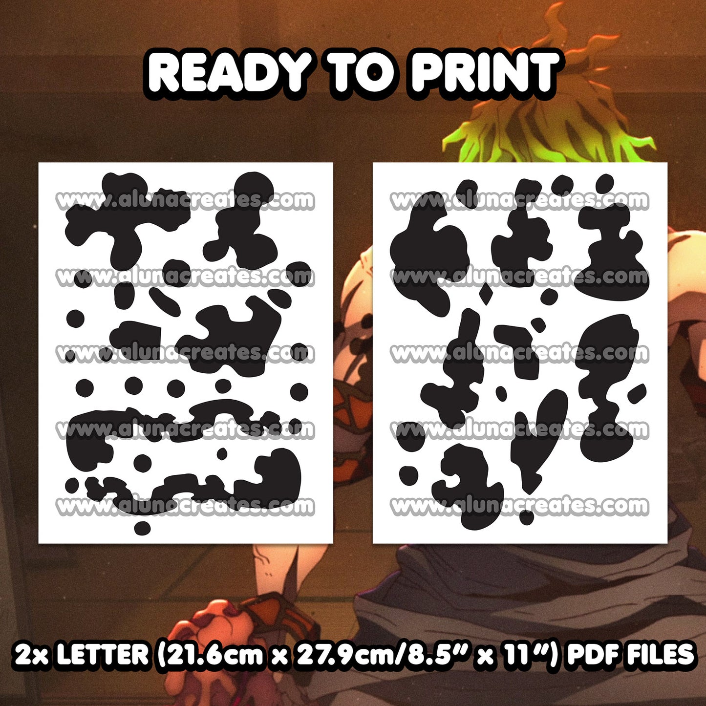 Gyutaro - Demon Slayer | READY TO PRINT .PDF TATTOOS | FULL SET - AlunaCreates
