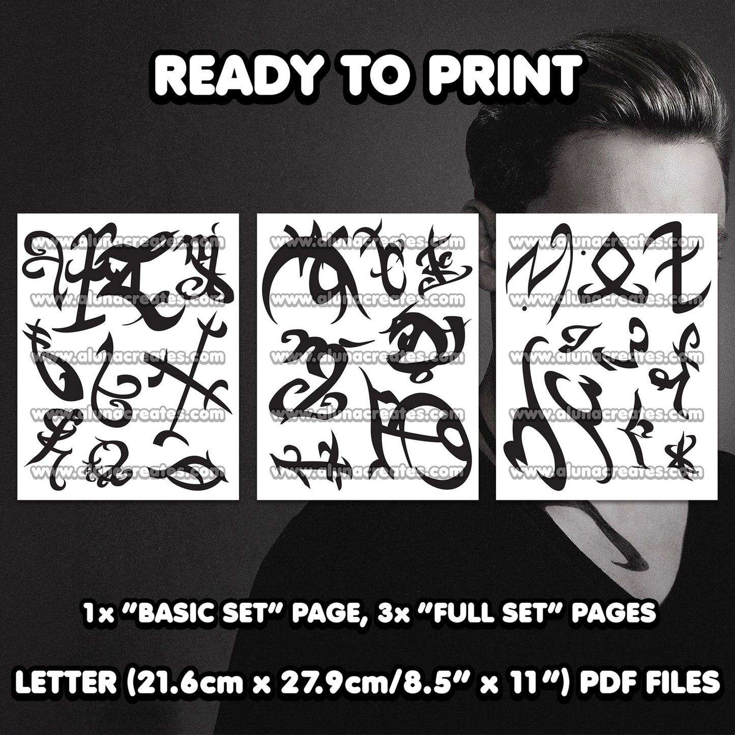 Jace Wayland - Shadowhunters | READY TO PRINT .PDF TATTOOS | FULL SET - AlunaCreates