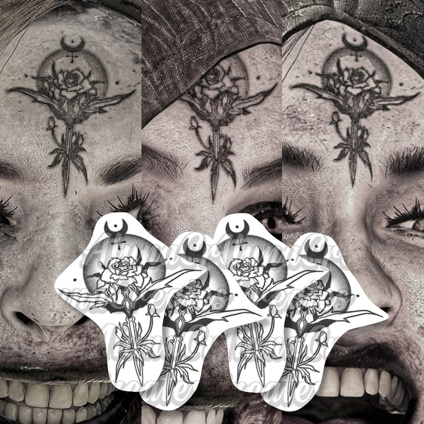 Bela, Daniela, Cassandra Dimitrescu – Resident Evil VIII | Temporäre Tattoos | 2er- oder 4er-Set – AlunaCreates