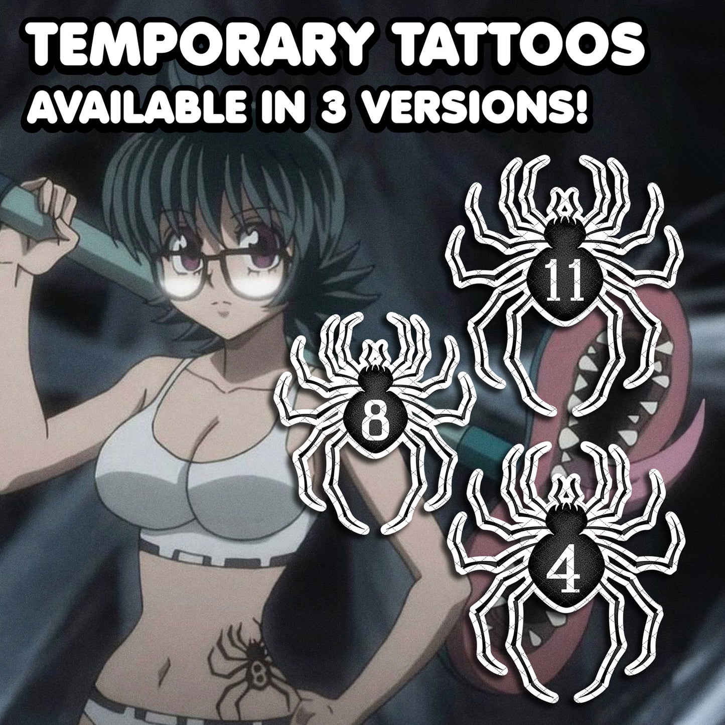 Phantom Troupe - HunterxHunter | Temporary Tattoos | AlunaCreates
