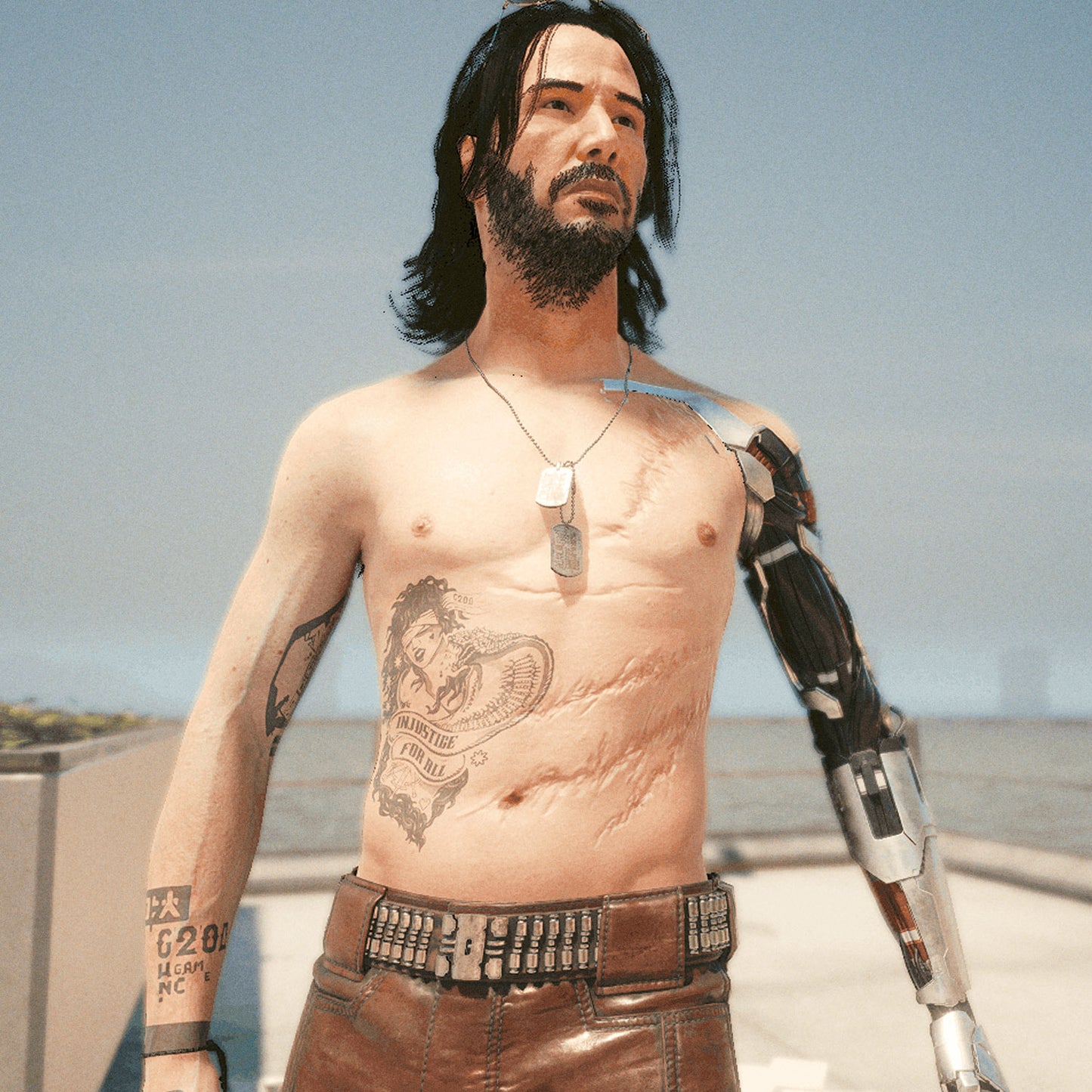 Johnny Silverhand - Cyberpunk 2077 | Temporary Tattoos | FULL SET - AlunaCreates