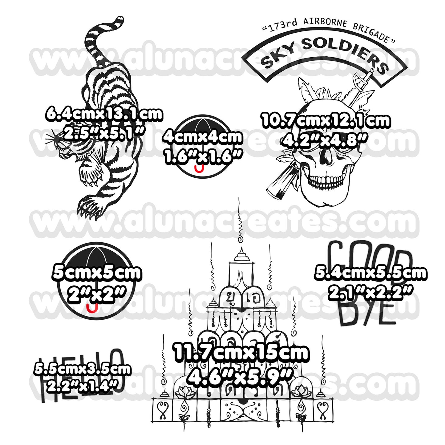 Klaus Hargreeves - The Umbrella Academy | Temporary Tattoos | FULL SET - AlunaCreates