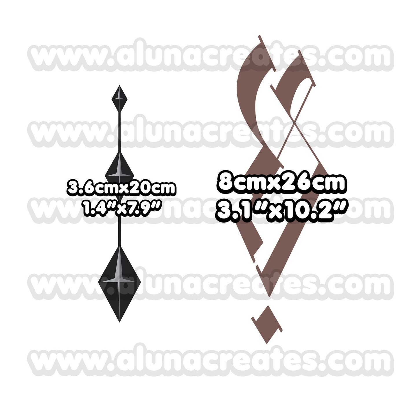 La Signora - Genshin Impact | Temporary Tattoos | FULL SET - AlunaCreates