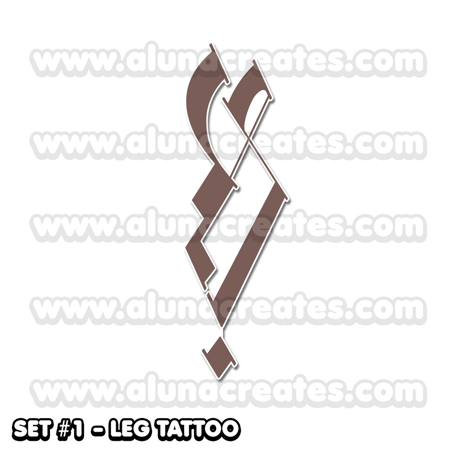 La Signora - Genshin Impact | Temporary Tattoos | FULL SET - AlunaCreates