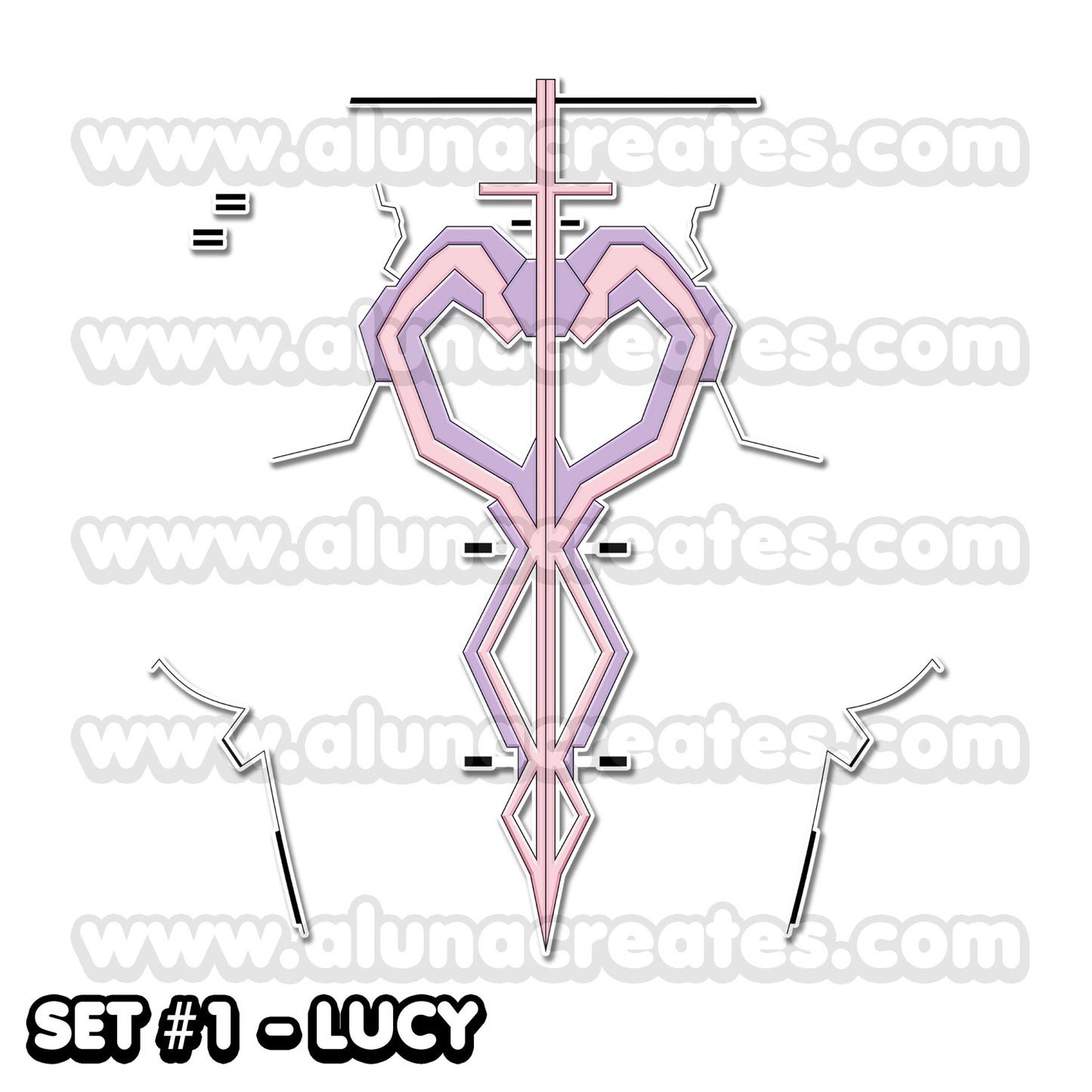 Lucy Kushinada - Cyberpunk: Edgerunners | Temporary Tattoos | FULL SIZE - AlunaCreates