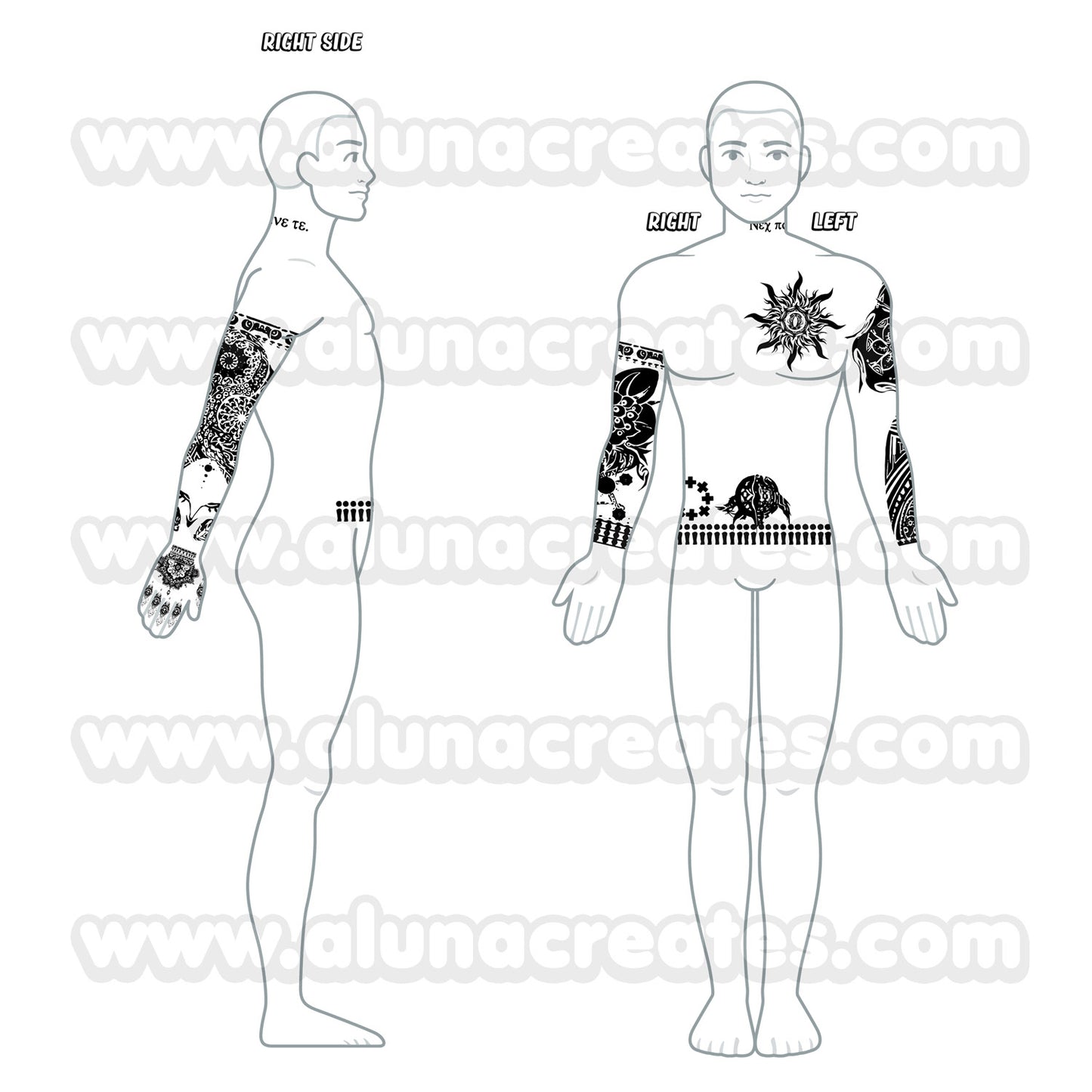 Uta - Tokyo Ghoul | Temporary Tattoos | FULL SET - AlunaCreates