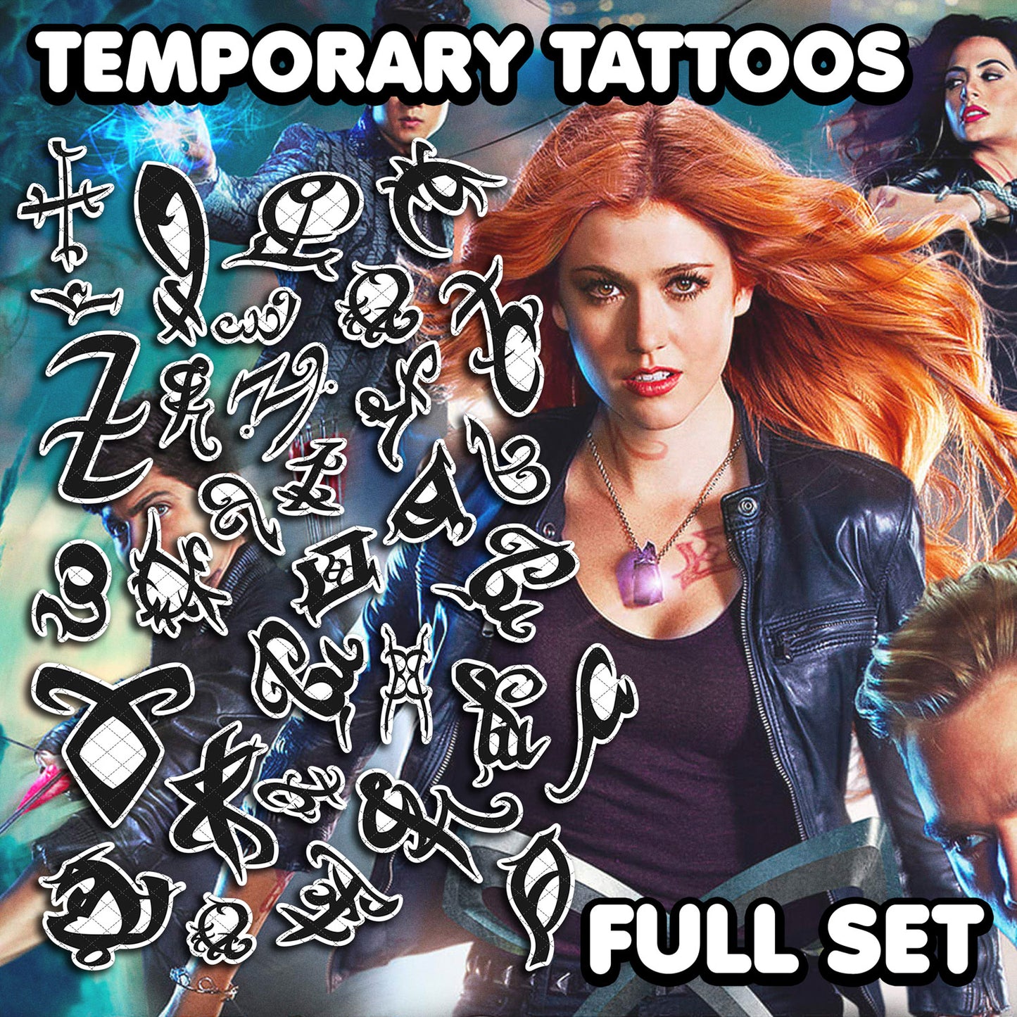 Shadowhunters | Temporary Tattoos | FULL SET - AlunaCreates