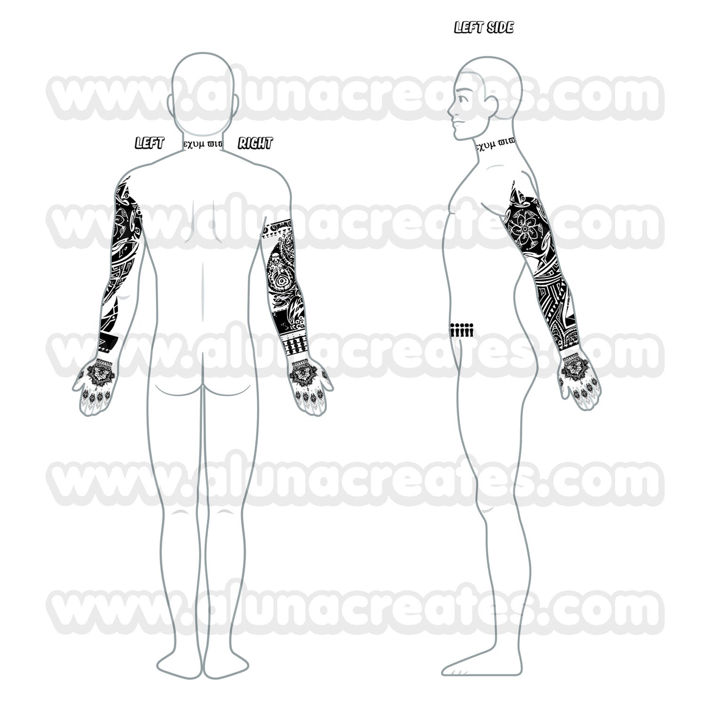 Uta - Tokyo Ghoul | Temporary Tattoos | FULL SET - AlunaCreates