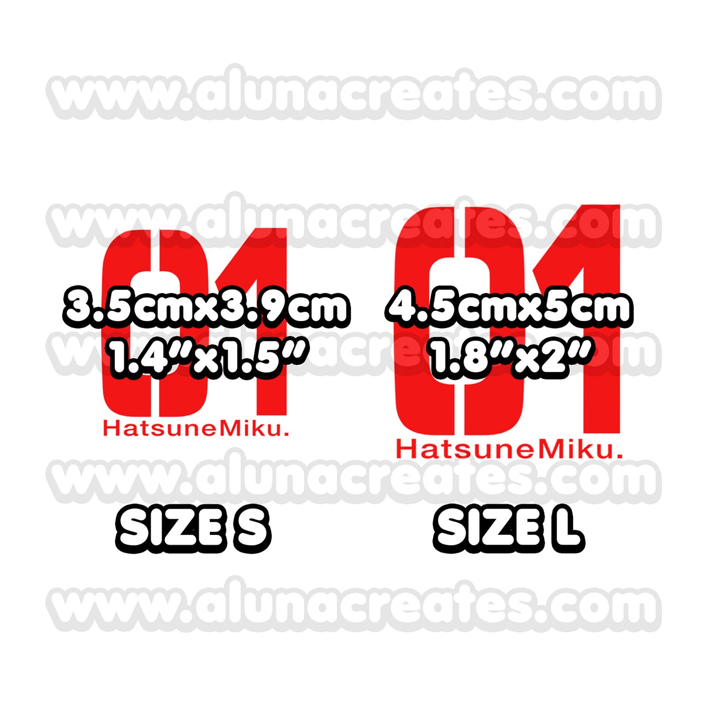 Miku Hatsune | Tatouages temporaires | LOT DE 2 - AlunaCreates