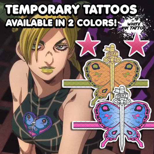 Jolyne Cujoh - Jojo's Bizarre Adventure | Temporary Tattoos | AlunaCreates