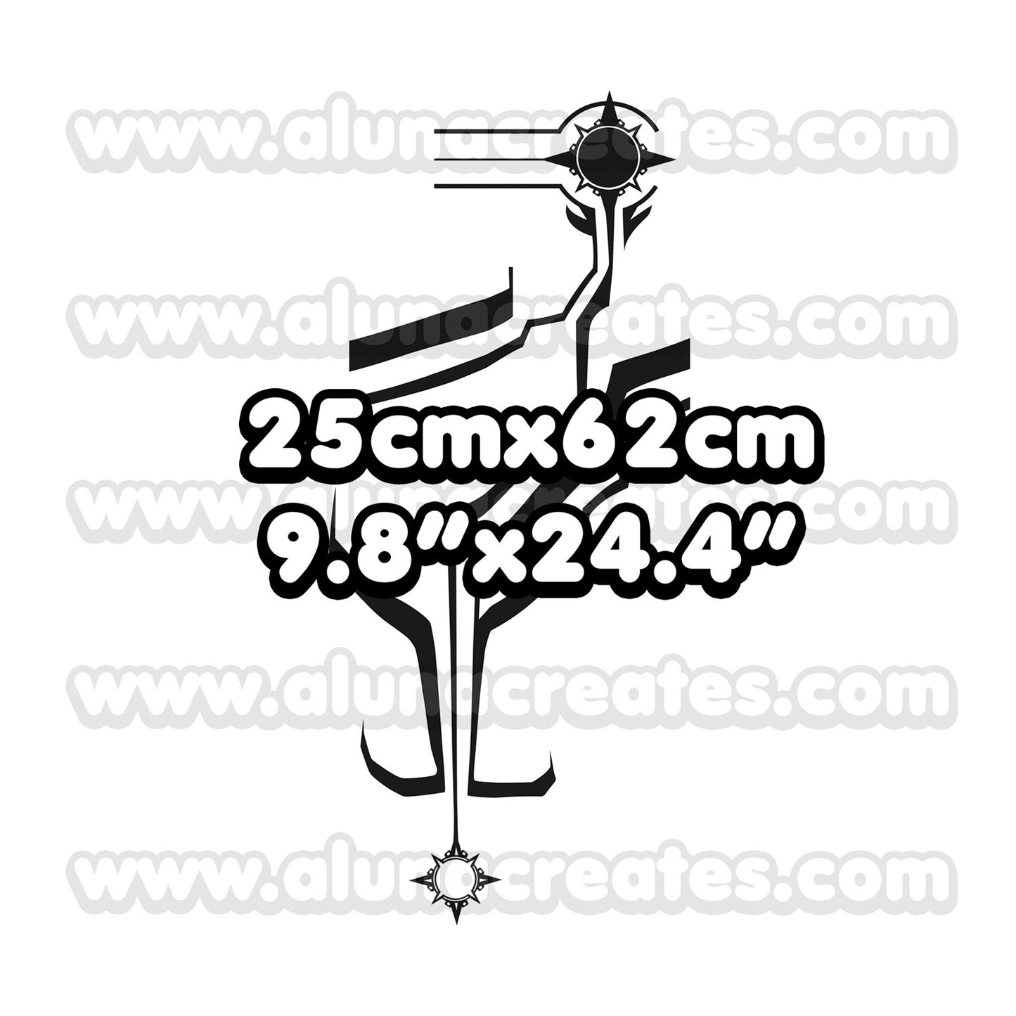 Reyna - Valorant | Temporary Tattoo | FULL SIZE - AlunaCreates