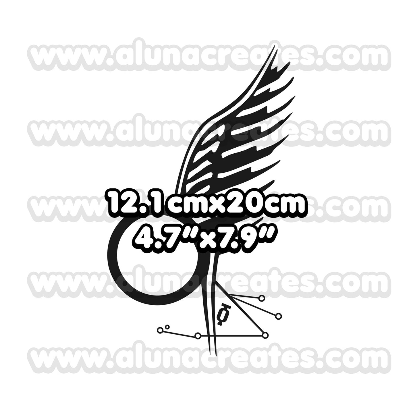 Kara Thrace - Battlestar Galactica | Temporary Tattoo | FULL SIZE - AlunaCreates