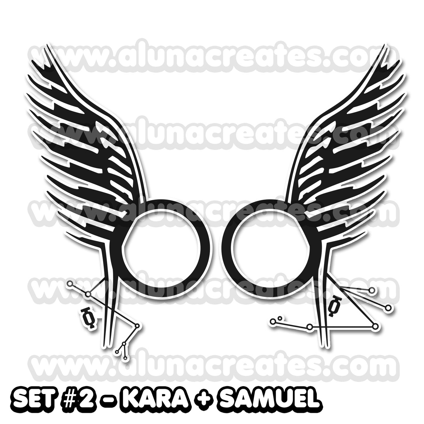 Kara Thrace - Battlestar Galactica | Temporary Tattoo | FULL SIZE - AlunaCreates