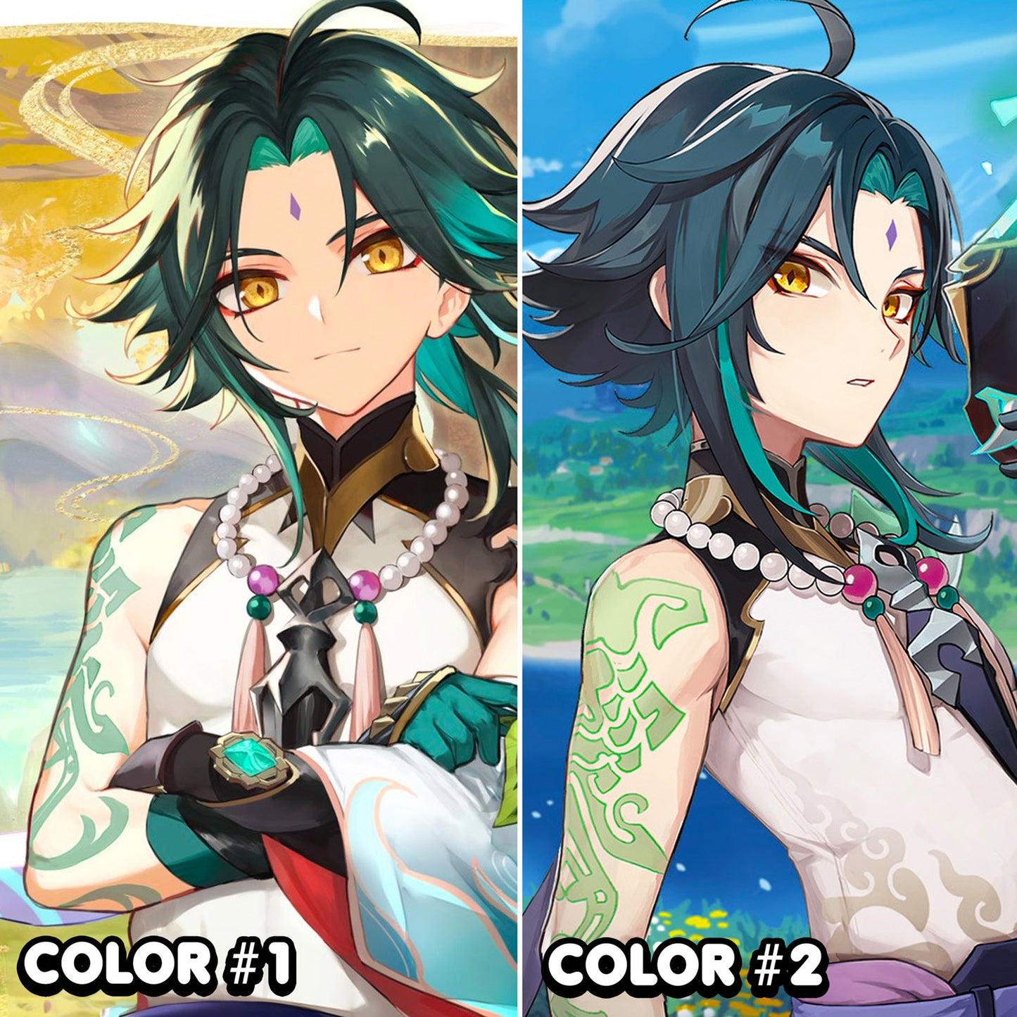 Xiao - Genshin Impact | READY TO PRINT .PDF TATTOOS | FULL SET - AlunaCreates