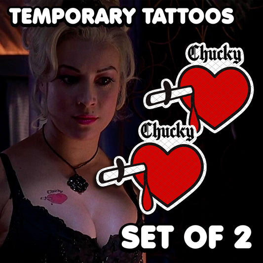 Tiffany Valentine - The Bride of Chucky | Temporary Tattoos | SET OF 2 - AlunaCreates