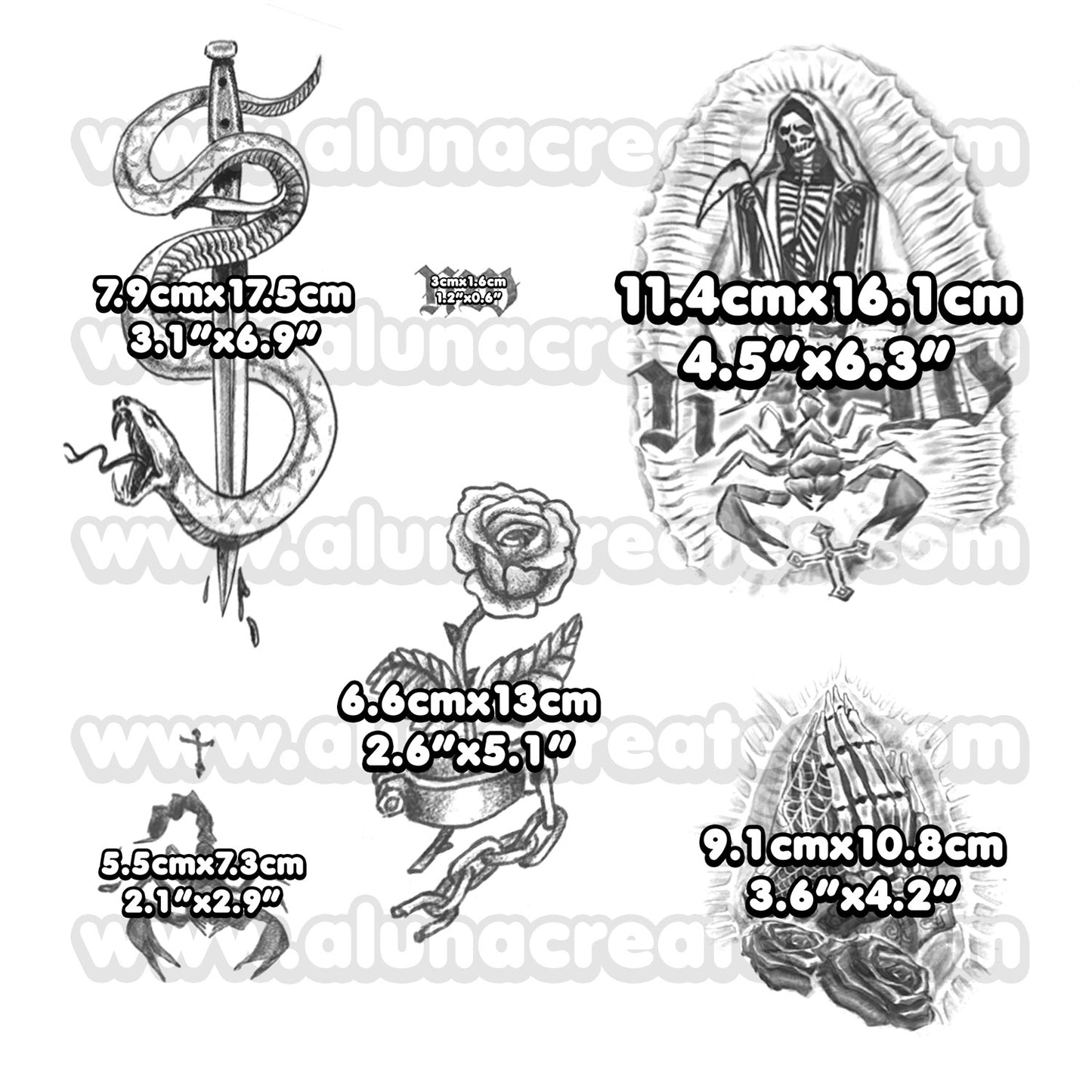 Valeria Garza - Call of Duty | Temporary Tattoos | FULL SET - AlunaCreates