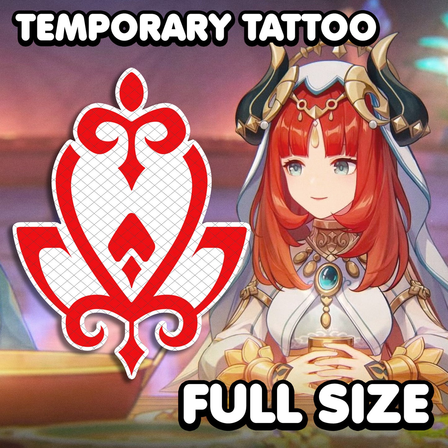 Nilou - Genshin Impact | Temporary Tattoo | AlunaCreates
