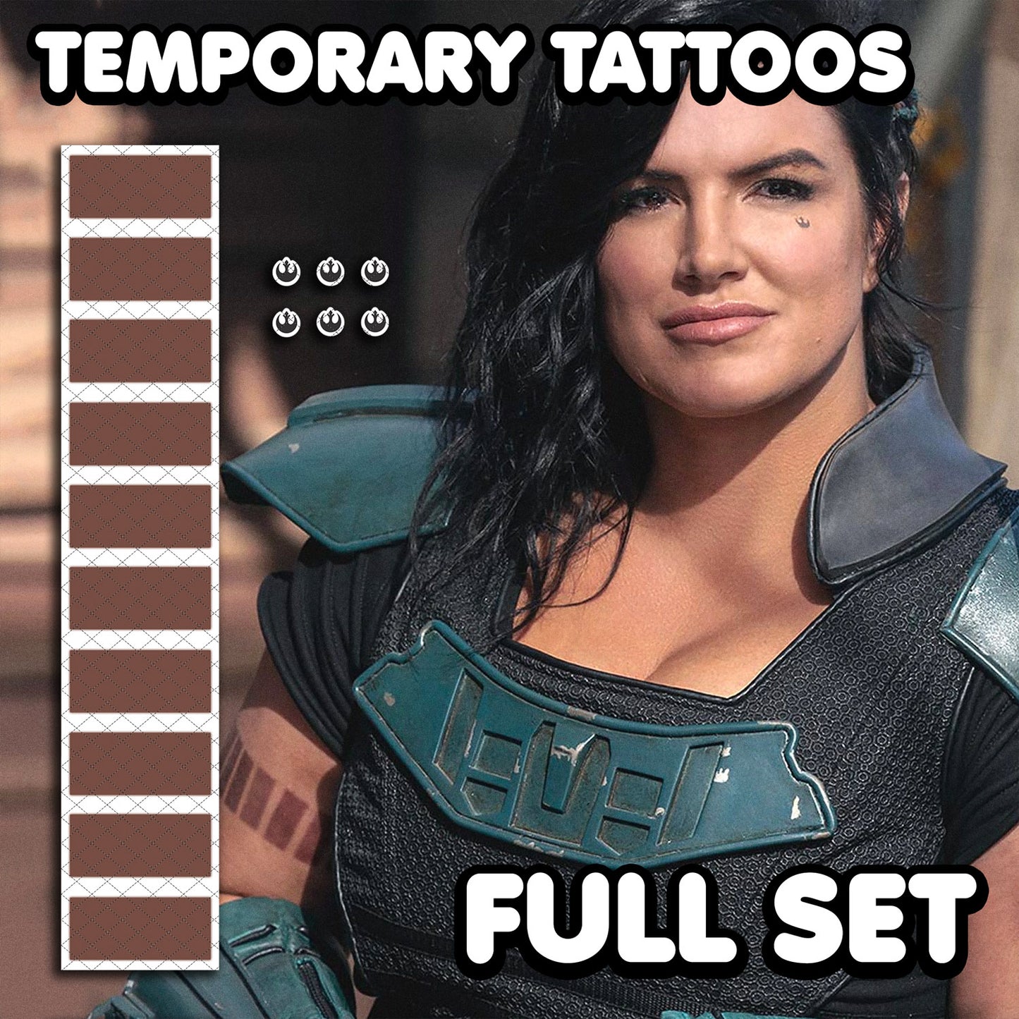 Cara Dune - The Mandalorian | Temporary Tattoos | FULL SET - AlunaCreates