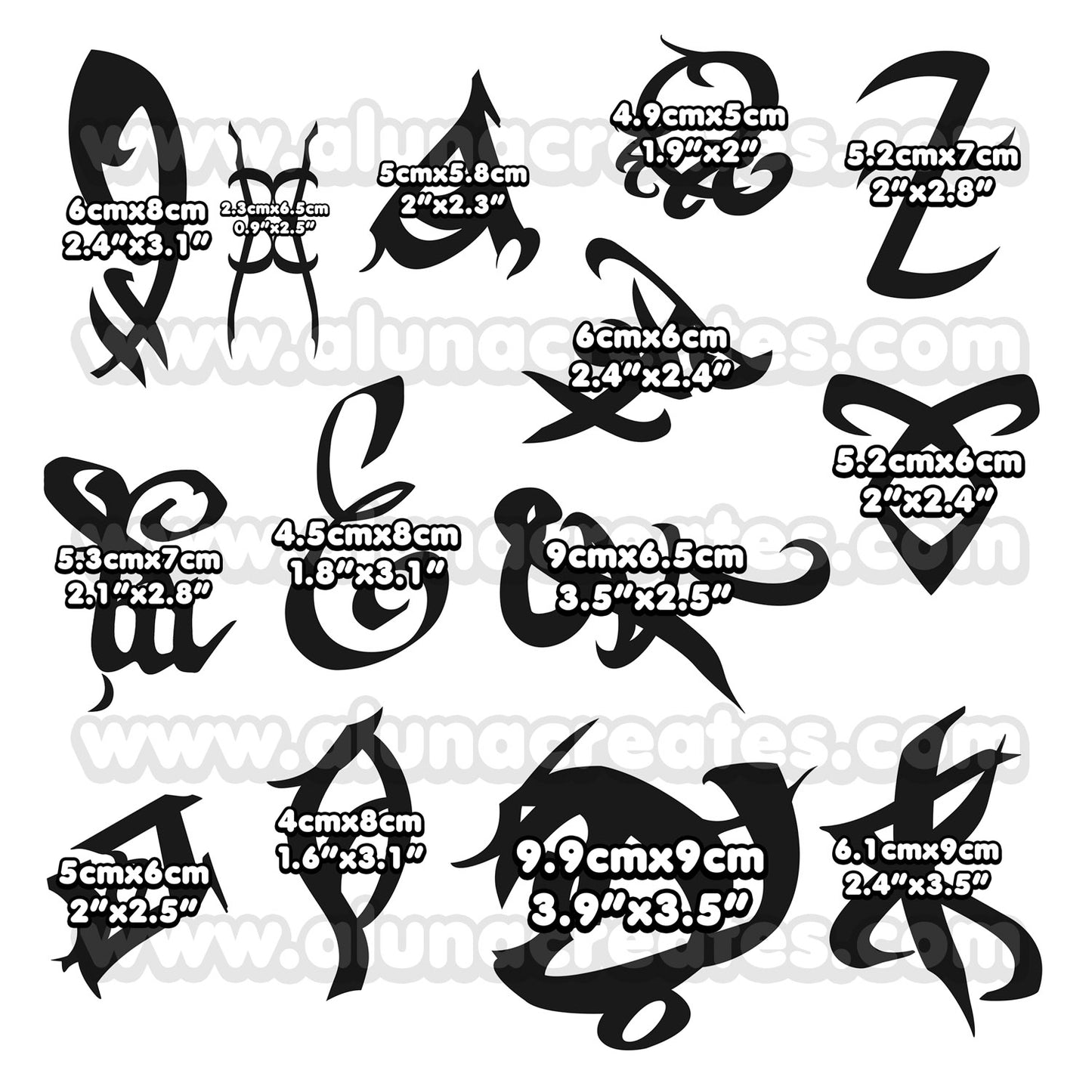 Clary Fray - Shadowhunters | Temporary Tattoos | FULL SET - AlunaCreates