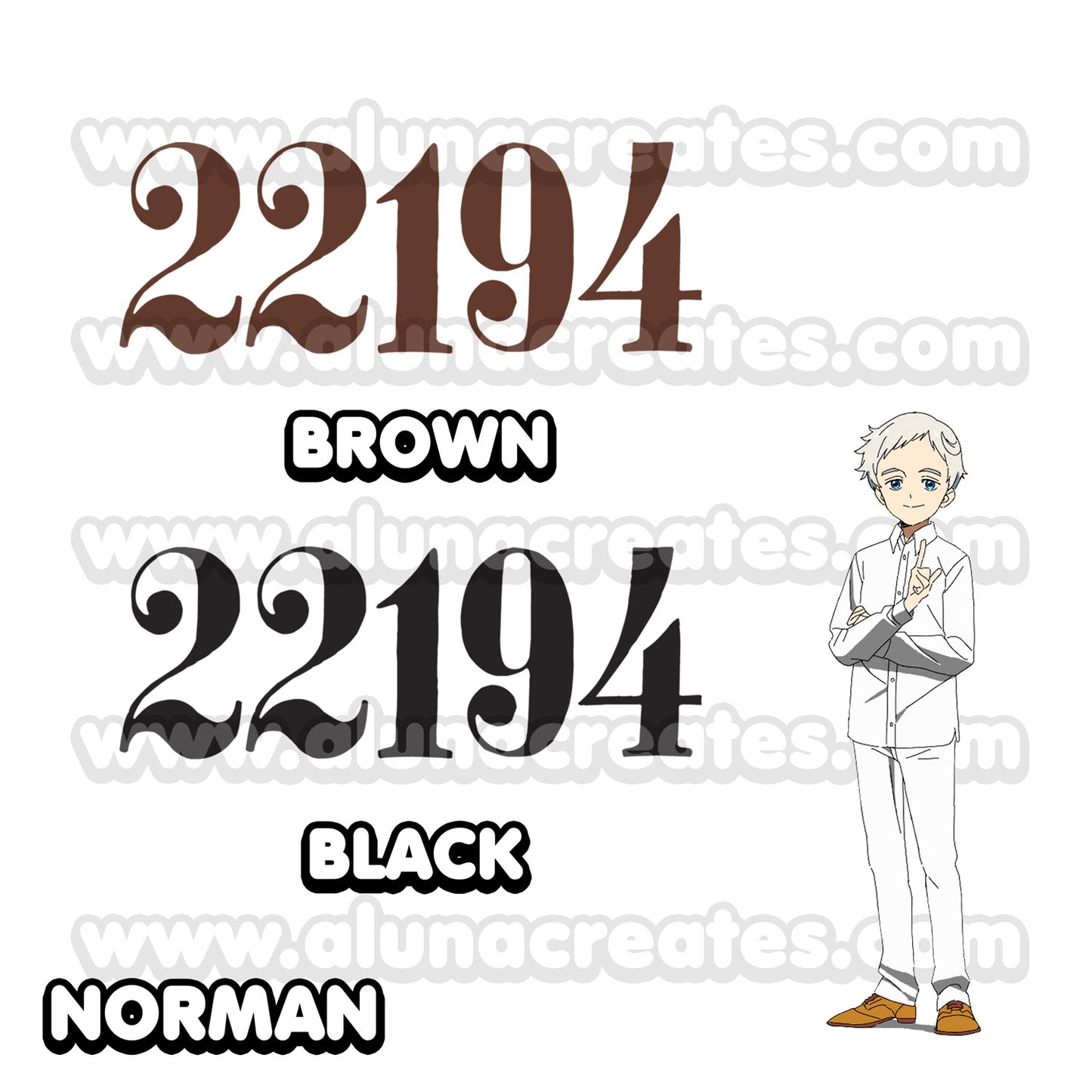 Emma, Norman, Ray - The Promised Neverland | Temporary Tattoo | AlunaCreates