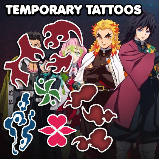 The Demon Slayer Mark - Demon Slayer | Temporary Tattoos | AlunaCreates