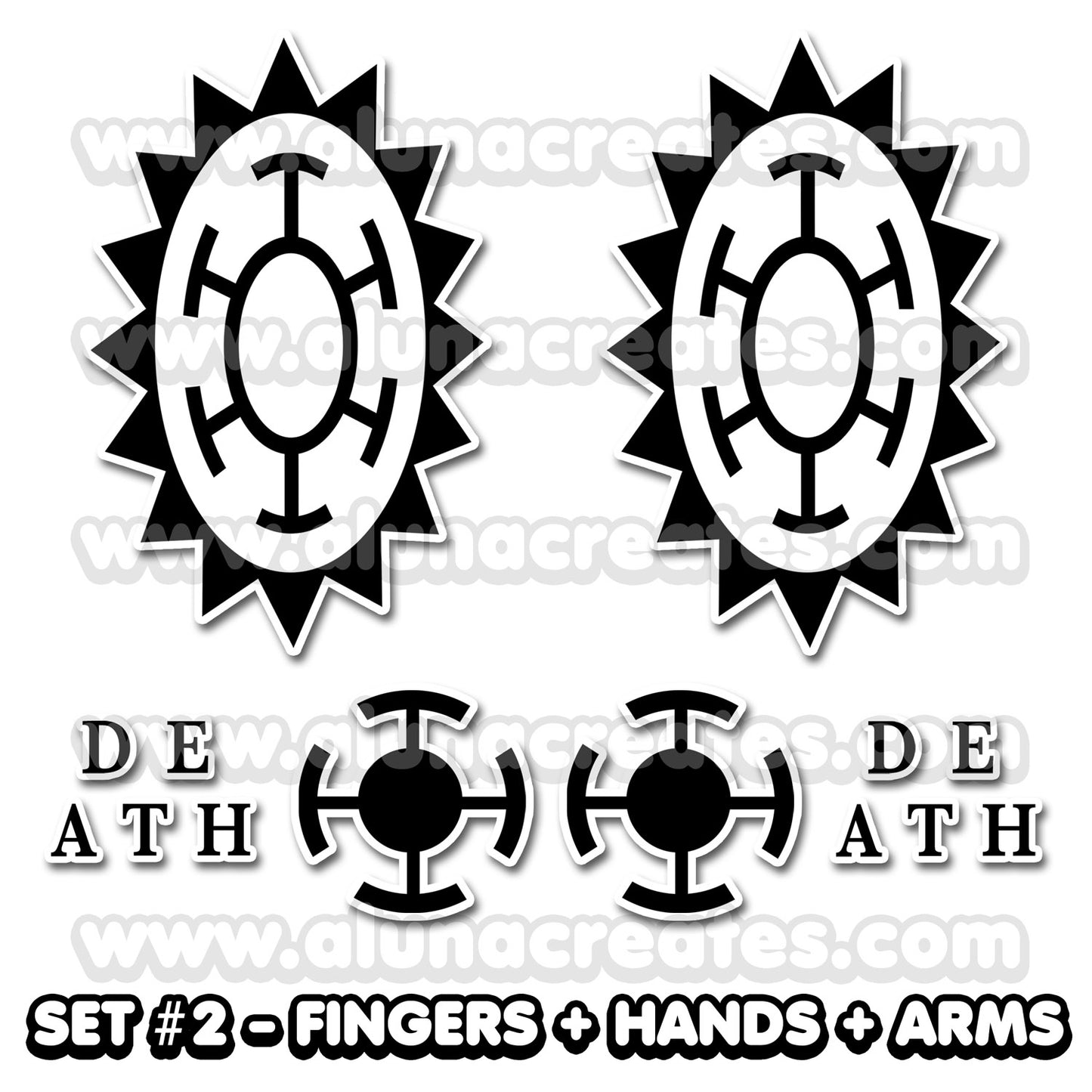 Trafalgar D. Water Law - One Piece | Temporary Tattoos - AlunaCreates