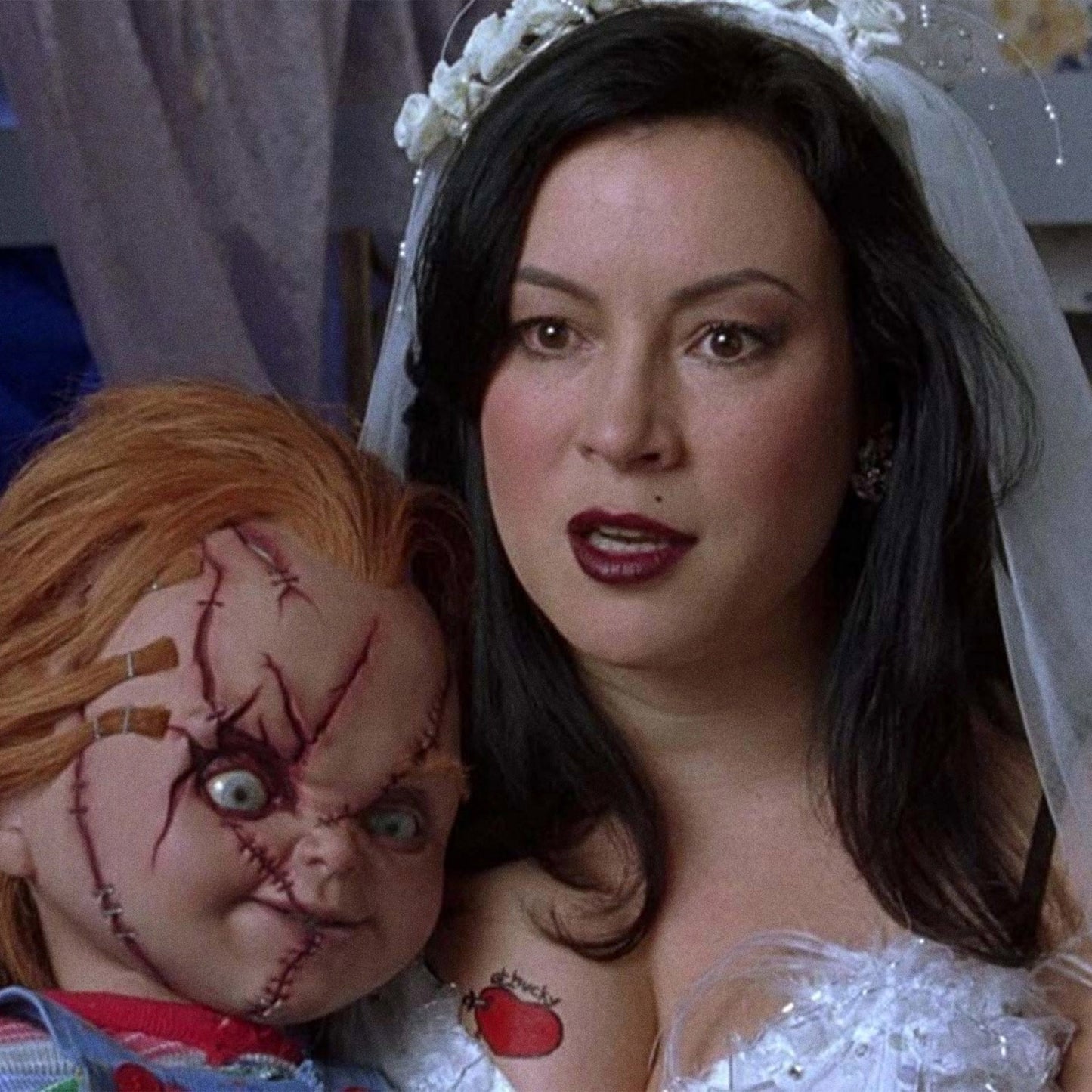 Tiffany Valentine-Die Braut von Chucky | Temporäre Tätowierungen | SET OF 2 - AlunaCreates
