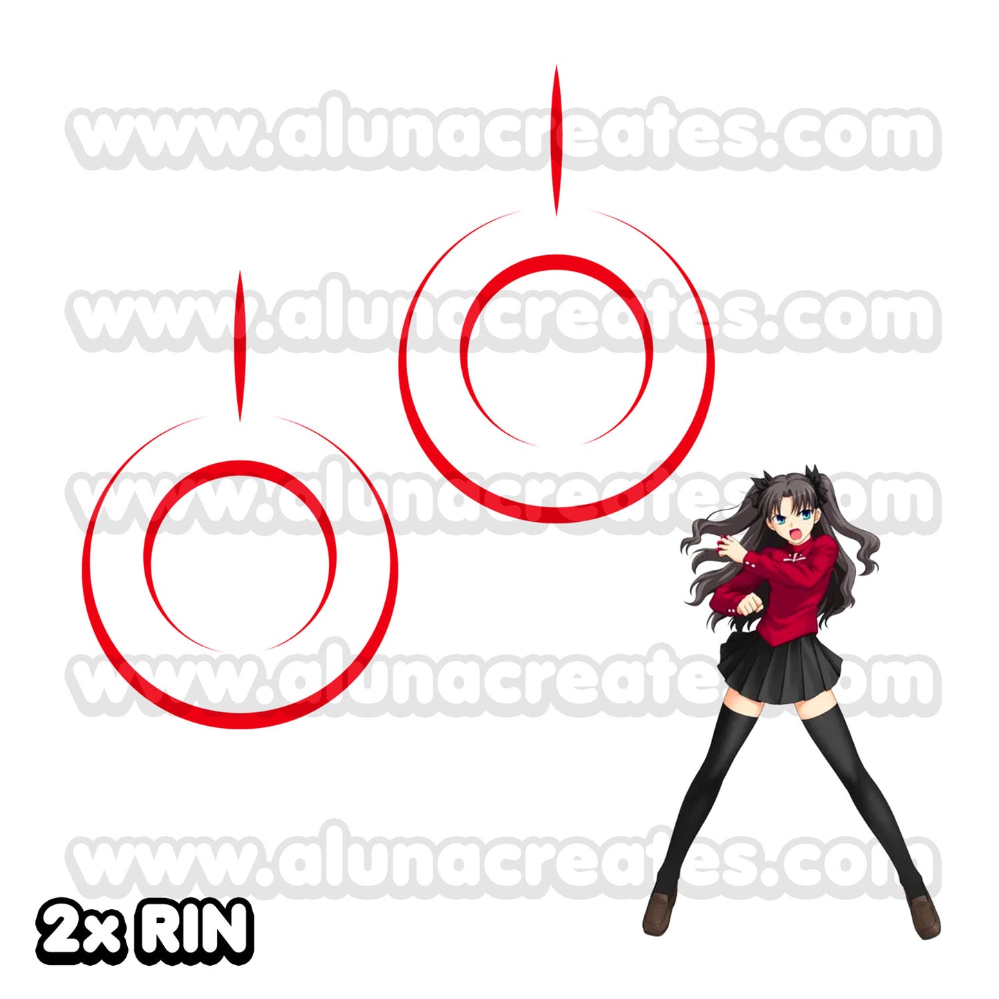 Command Spell - Fate/Stay Night | Temporary Tattoos | SET OF 2 - AlunaCreates
