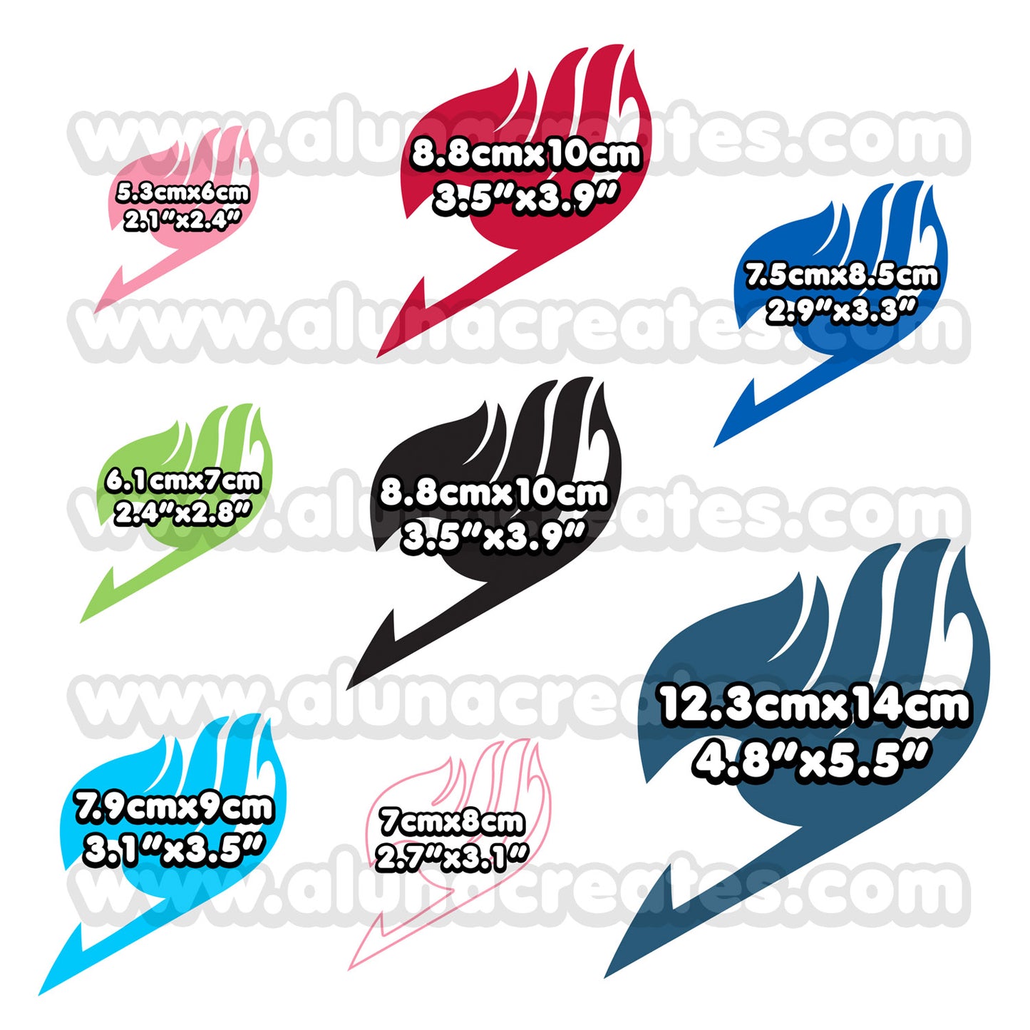 Fairy Tail | Temporary Tattoos | AlunaCreates