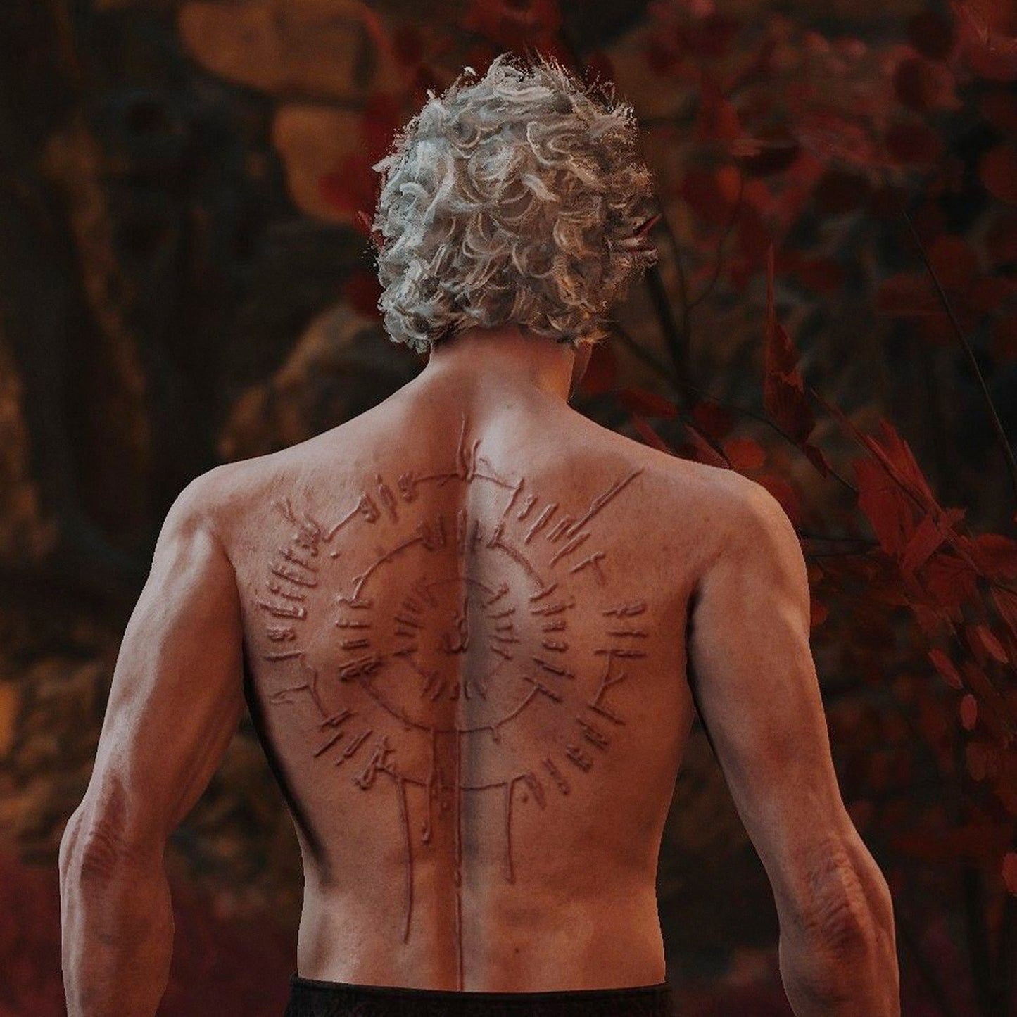 Astarion Ancunin - Baldur's Gate 3 | Temporary Tattoo | FULL SIZE - AlunaCreates