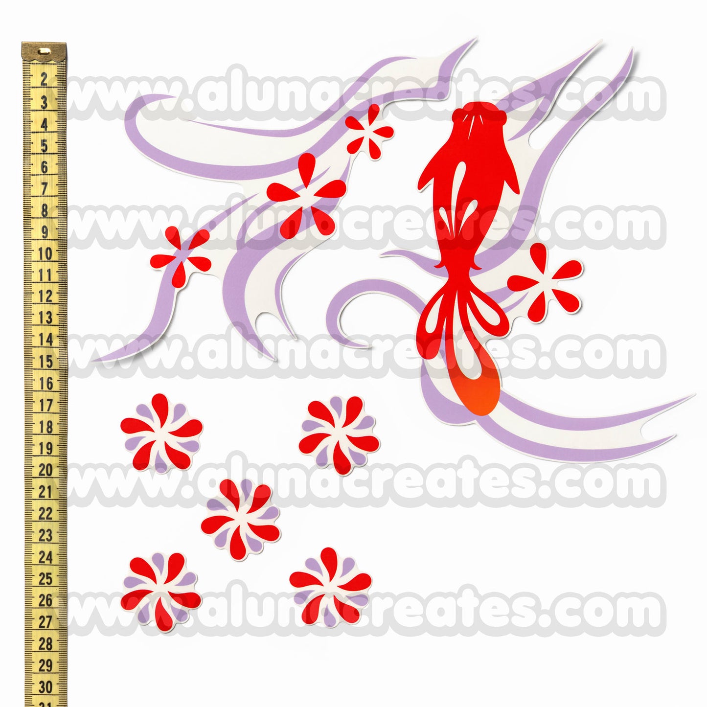 Yoimiya Naganohara - Genshin Impact | Temporary Tattoos | FULL SET - AlunaCreates