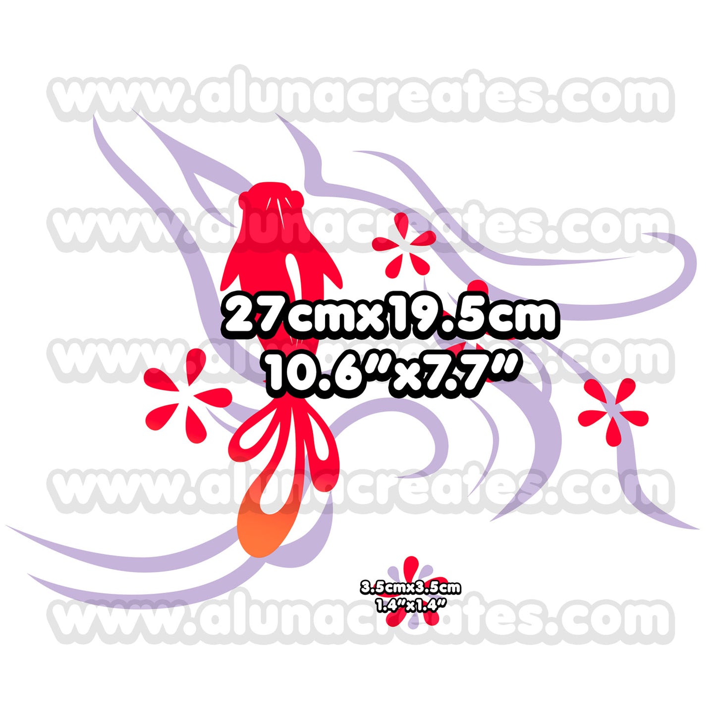 Yoimiya Naganohara - Genshin Impact | Temporary Tattoos | FULL SET - AlunaCreates