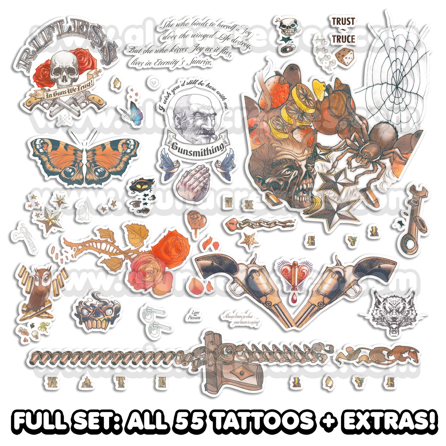 Nico Goldstein - Devil May Cry 5 | Temporary Tattoos | FULL SET - AlunaCreates
