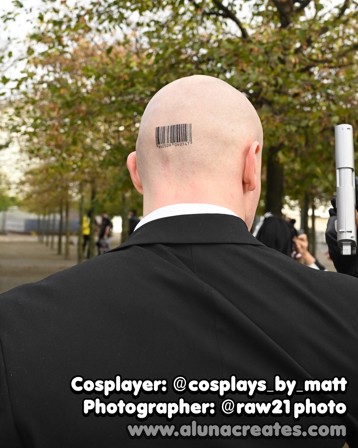Agent 47 - Hitman | Temporary Tattoos | SET OF 2 - AlunaCreates