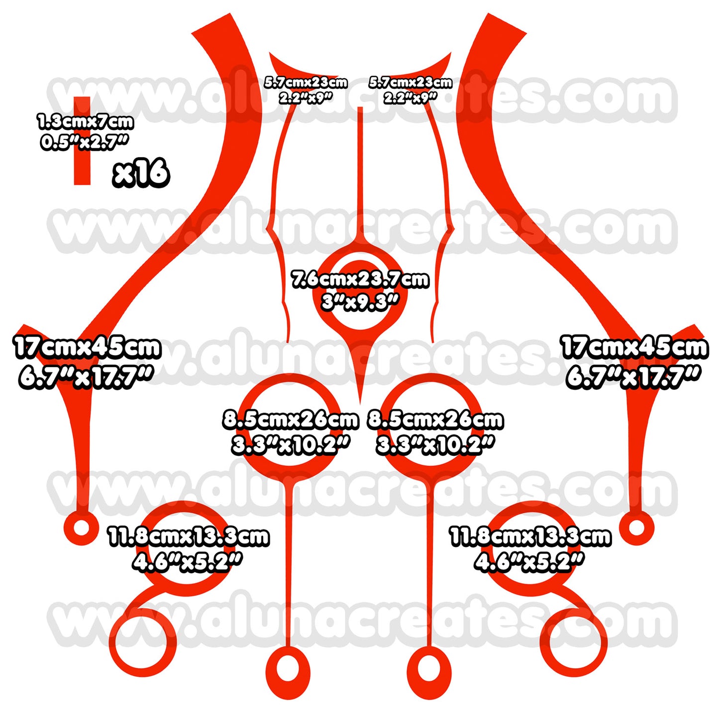 Arataki Itto - Genshin Impact | READY TO PRINT .PDF TATTOOS | FULL SET - AlunaCreates
