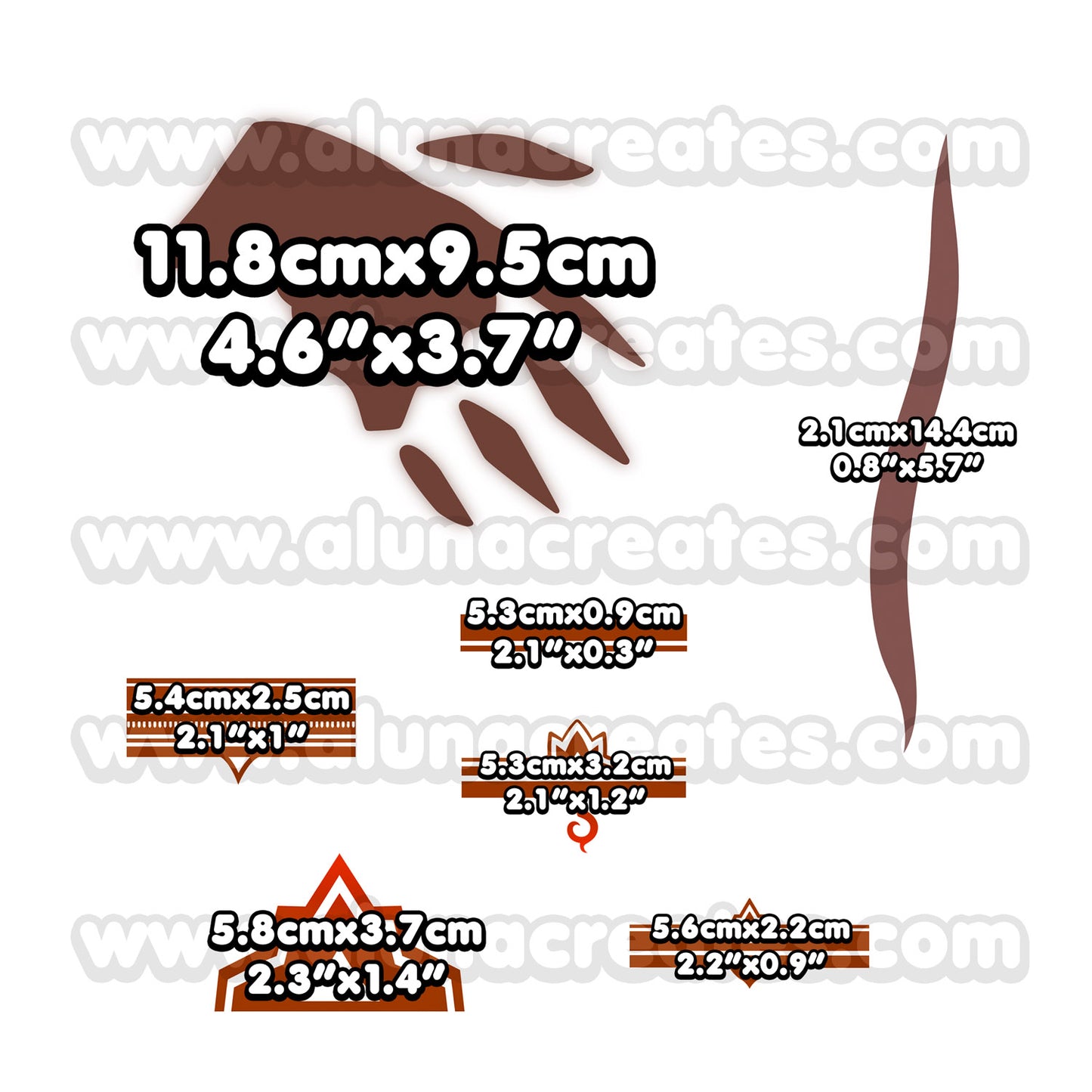 Fade - Valorant | Temporary Tattoos | FULL SET - AlunaCreates