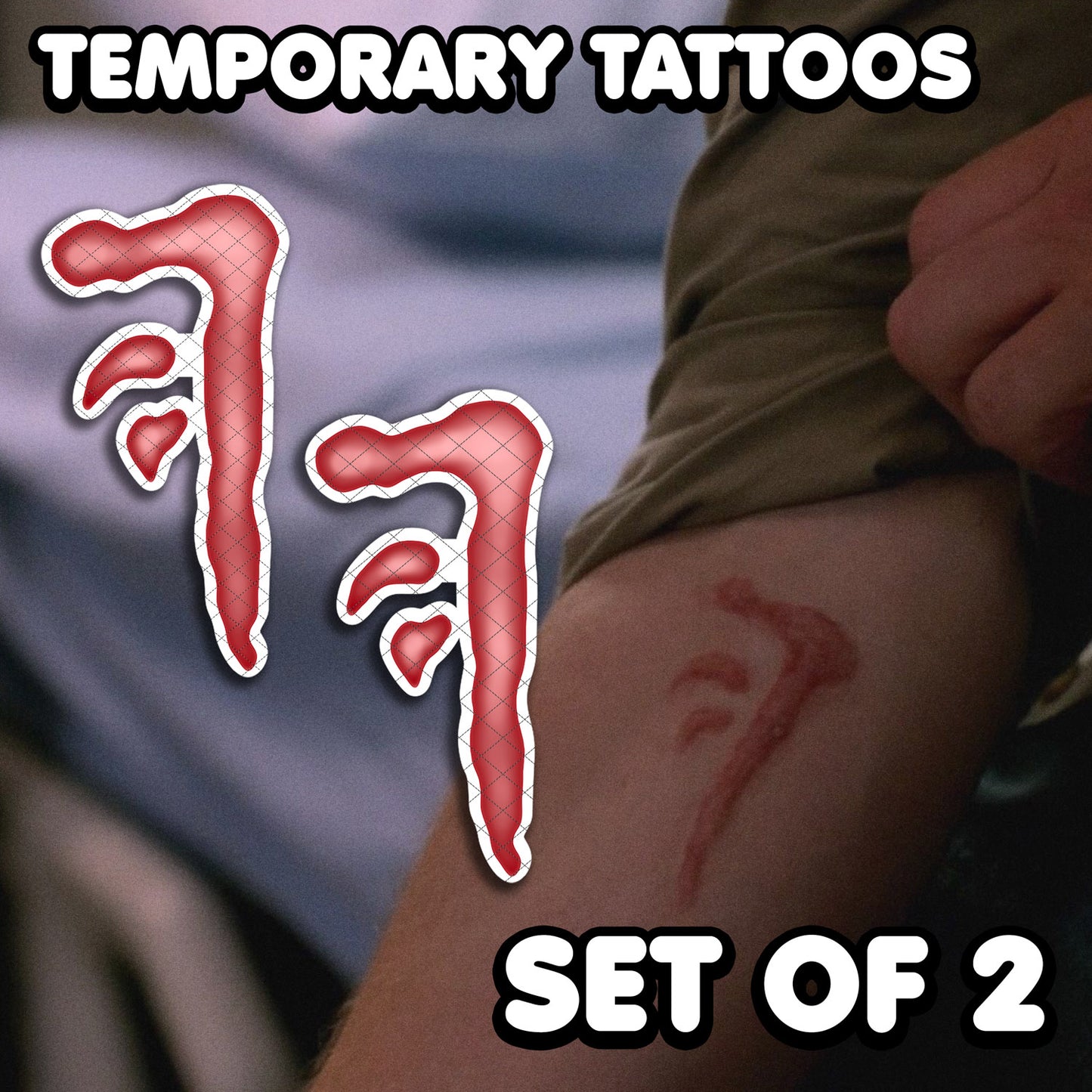 Kainsmal – Übernatürliches | Temporäre Tattoos | 2er-Set – AlunaCreates
