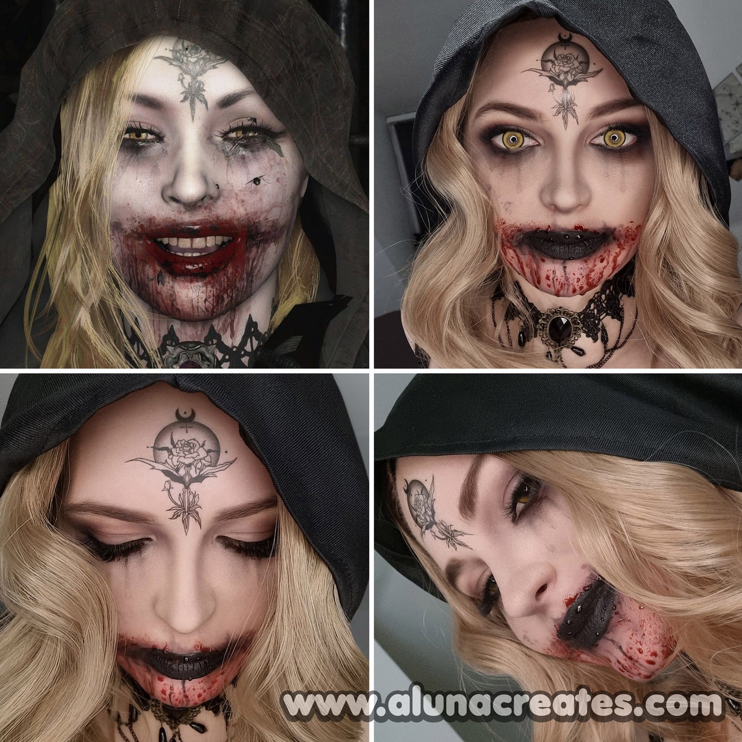 Bela, Daniela, Cassandra Dimitrescu – Resident Evil VIII | Temporäre Tattoos | 2er- oder 4er-Set – AlunaCreates