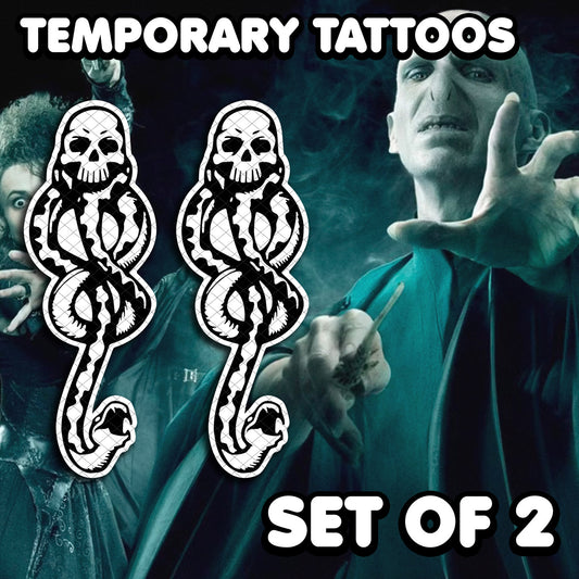 Death Eaters - Harry Potter | Temporary Tattoos | SET OF 2 - AlunaCreates