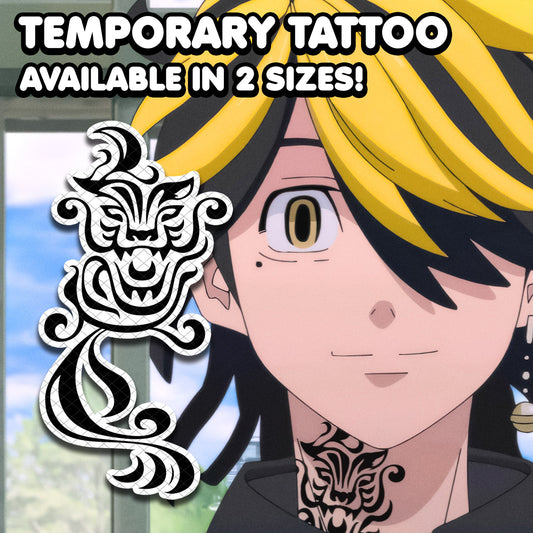 Kazutora Hanemiya - Tokyo Revengers | Temporary Tattoo | AlunaCreates