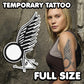 Kara Thrace - Battlestar Galactica | Temporary Tattoo | FULL SIZE - AlunaCreates