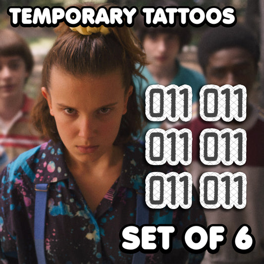 011 - Stranger Things | Temporary Tattoos | SET OF 6 - AlunaCreates