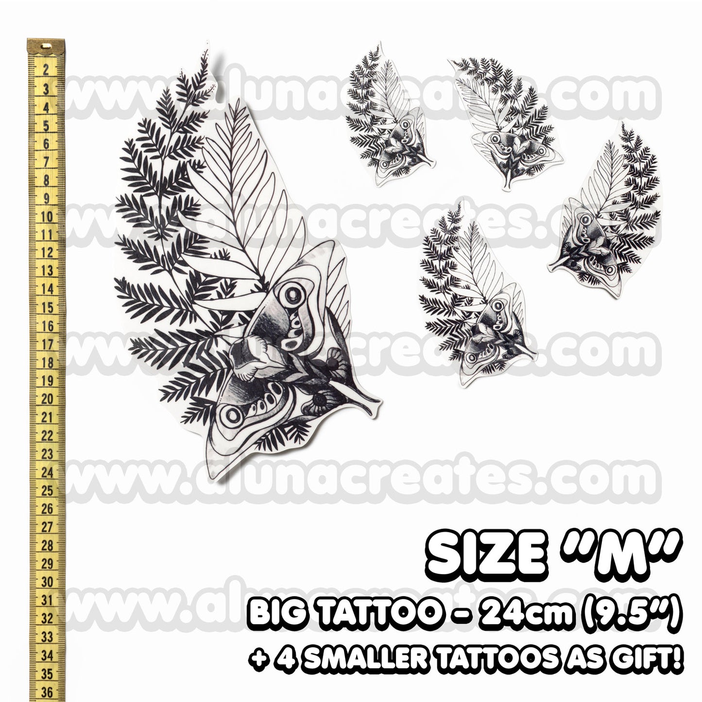 The Last of Us 2 Ellie Temporary Tattoo for Cosplayers, 4 Different Sizes 