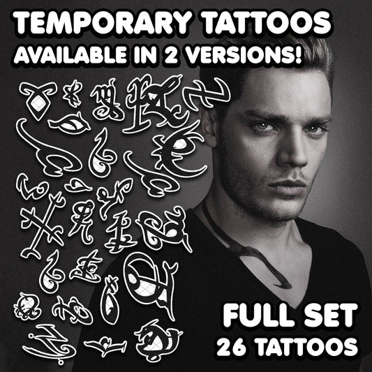 Jace Wayland - Shadowhunters | Temporary Tattoos | FULL SET - AlunaCreates