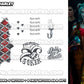 Harley Quinn (Gold) - Birds of Prey | Temporary Tattoos | FULL SET - AlunaCreates