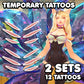 Ahri - K/DA POP/STARS | Temporary Tattoos | 12 TATTOOS - AlunaCreates