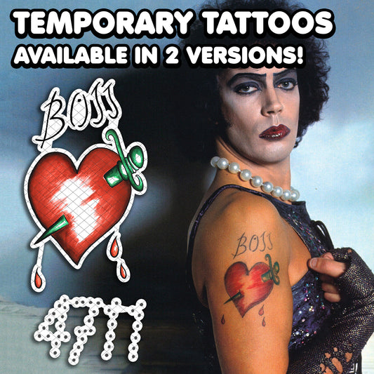 Frank N Furter - The Rocky Horror Picture Show | Temporary Tattoos | AlunaCreates